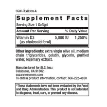 Load image into Gallery viewer, RestoreLife Formulas Vitamin D3 5,000 IU Supplement
